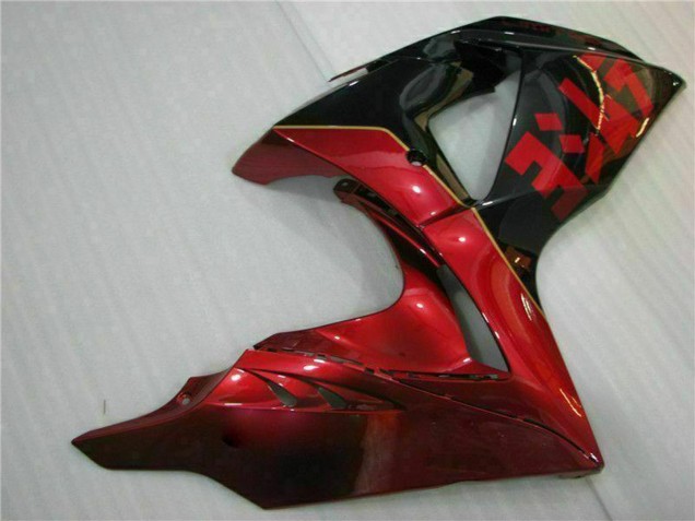 2009-2016 Suzuki GSXR 1000 Motorcycle Fairings - Red Glossy Black Australia