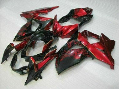 Affordable 2009-2016 Suzuki GSXR 1000 Motorcycle Fairings - Red Glossy Black Australia