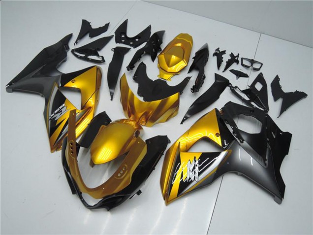 2009-2016 Suzuki GSXR 1000 Motorcycle Fairings - Gold Matte Black Australia