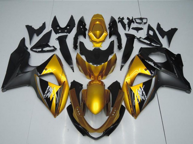 2009-2016 Suzuki GSXR 1000 Motorcycle Fairings - Gold Matte Black Australia