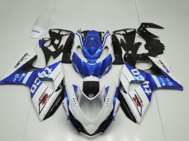 Affordable 2009-2016 Suzuki GSXR 1000 Motorcycle Fairing - White Blue Black Tyco Australia