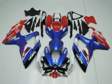 Affordable 2009-2016 Suzuki GSXR 1000 Motorcycle Fairings - Blue Red White Piaa Motul Australia