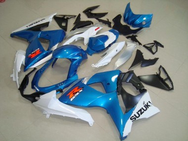 Affordable 2009-2016 Suzuki GSXR 1000 Motorcycle Fairings - Light Blue White Black OEM Style Australia