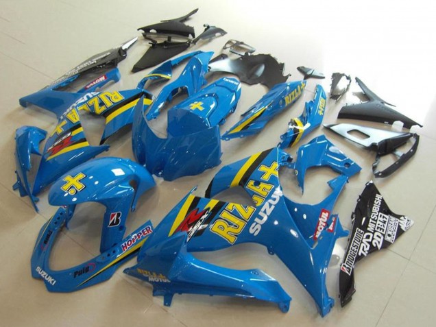 2009-2016 Suzuki GSXR 1000 Motorcycle Fairings - Blue Yellow Rizla Hopper Motul Australia