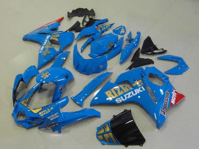 2009-2016 Suzuki GSXR 1000 Motorcycle Fairings - Blue Gold Rizla Motul Australia