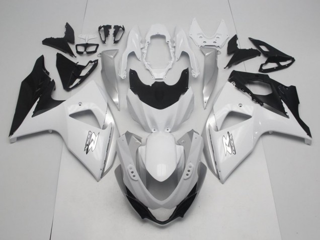 2009-2016 Suzuki GSXR 1000 Motorcycle Fairings - White Black OEM Style Australia