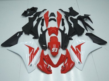 Affordable 2011-2016 Honda CBR125R Motorcycle Fairings - White Red Matte Black 93 Australia