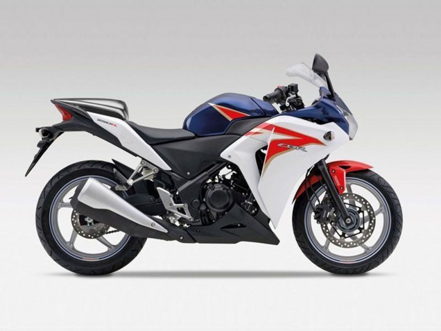 2011-2015 Honda CBR250RR Motorcycle Fairings - White Red Dark Blue Stripe Australia