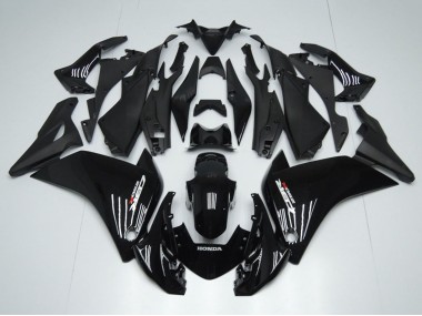 Affordable 2011-2015 Honda CBR250RR Motorcycle Fairings - Glossy Black Matte Black Australia