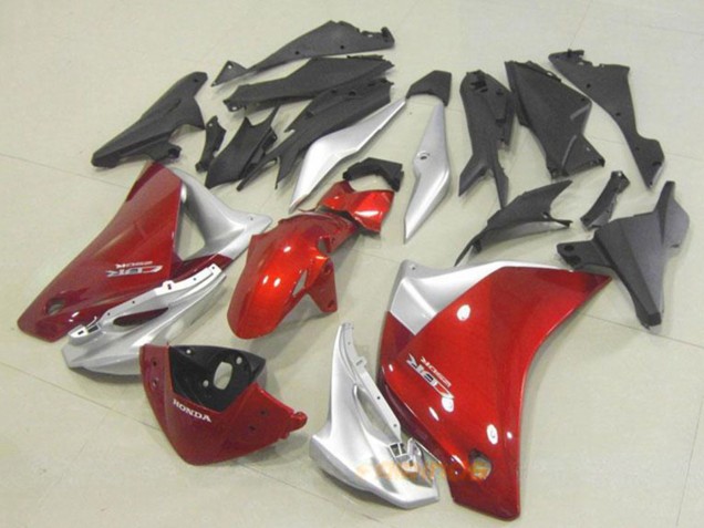 2011-2015 Honda CBR250RR Motorcycle Fairing - Silver Red Australia
