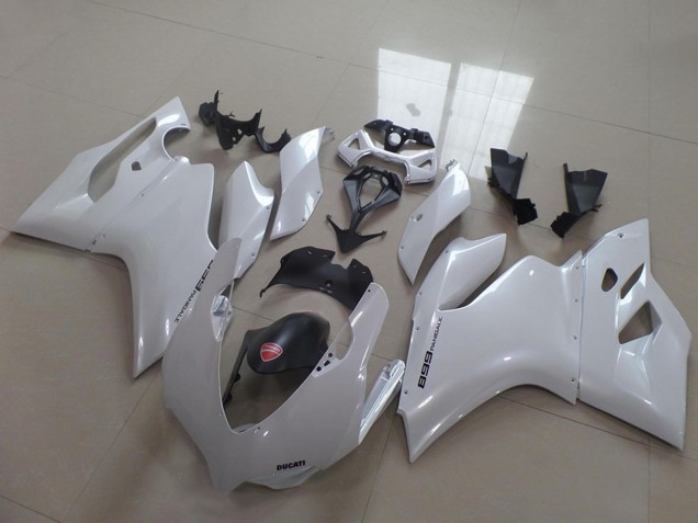 2011-2014 Ducati 1199 Motorcycle Fairings - White Black Australia