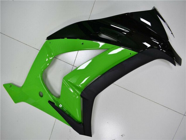 2011-2015 Kawasaki ZX10R Motorcycle Fairing - Green Glossy Black Australia