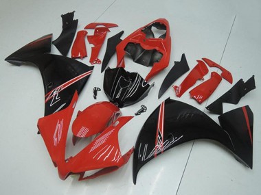 Affordable 2012-2014 Yamaha YZF R1 Motorcycle Fairings - Red Glossy Black Australia