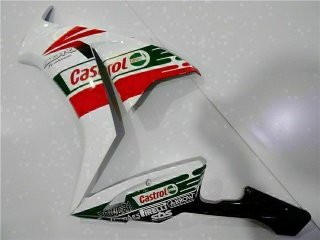 2012-2016 Honda CBR1000RR Motorcycle Fairing - White Red Green Castrol Australia