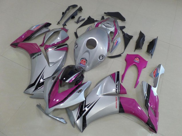 2012-2016 Honda CBR1000RR Motorcycle Fairings - Silver Pink Glossy Black Australia