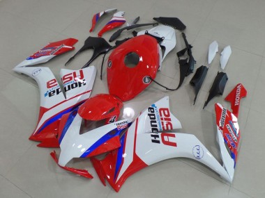 Affordable 2012-2016 Honda CBR1000RR Motorcycle Fairings - White Red Blue Honda Asia Australia