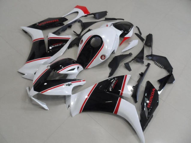 2012-2016 Honda CBR1000RR Motorcycle Fairing - White Red Glossy Black Stripe Australia