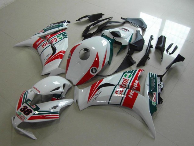 2012-2016 Honda CBR1000RR Motorcycle Fairings - White Red Green Castrol 38 Australia
