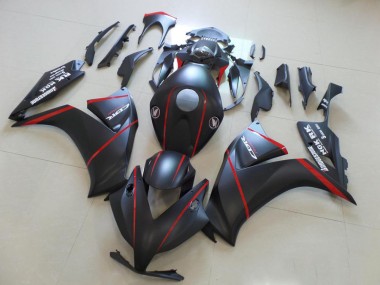 Affordable 2012-2016 Honda CBR1000RR Motorcycle Fairings - Matte Black Red Stripe Australia