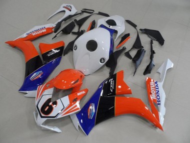 Affordable 2012-2016 Honda CBR1000RR Motorcycle Fairings - White Blue Orange Glossy Black TT Legends 6 Australia