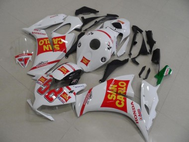 Affordable 2012-2016 Honda CBR1000RR Motorcycle Fairing - White Red Yellow San Carlo Australia