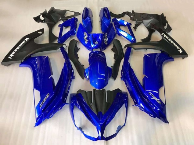 2012-2016 Kawasaki EX650 Motorcycle Fairings - Blue Matte Black Australia