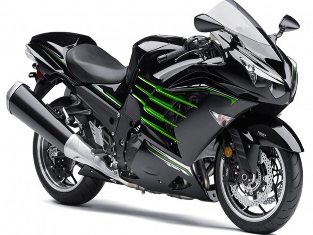 2012-2024 Kawasaki ZX14R ZZR1400 Motorcycle Fairings - Glossy Black Matte Black Green Australia