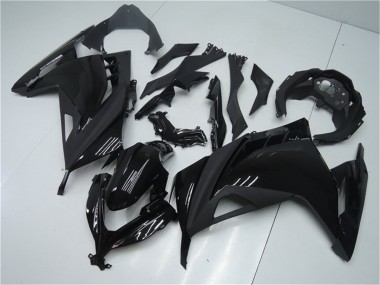 Affordable 2013-2024 Kawasaki Ninja 300 EX300R Motorcycle Fairings - Glossy Black Matte Black Australia