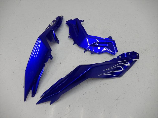 2013-2024 Kawasaki Ninja 300 EX300R Motorcycle Fairings - Blue Black White Flame Australia
