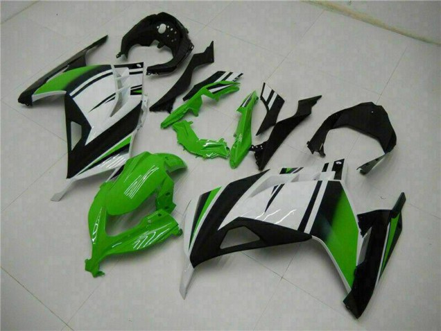 2013-2024 Kawasaki Ninja 300 EX300R Motorcycle Fairings - White Green Black Australia