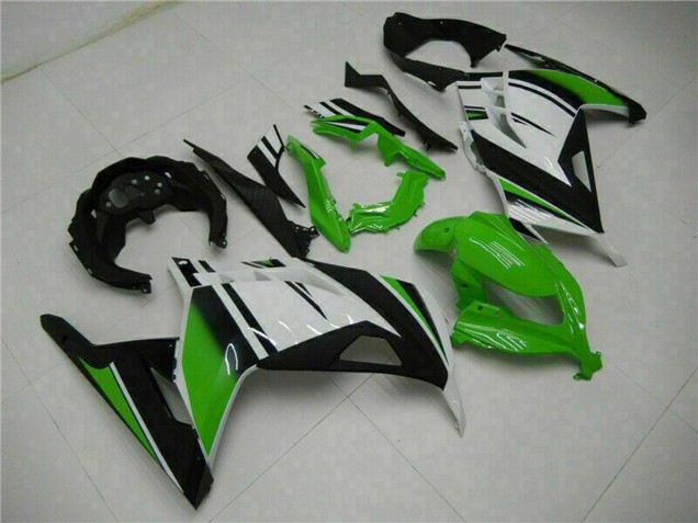 2013-2024 Kawasaki Ninja 300 EX300R Motorcycle Fairings - White Green Black Australia
