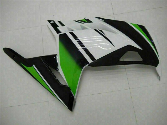2013-2024 Kawasaki Ninja 300 EX300R Motorcycle Fairings - White Green Black Australia