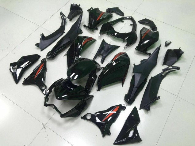 2013-2018 Kawasaki Z800 Motorcycle Fairings - Glossy Black Red Silver Australia