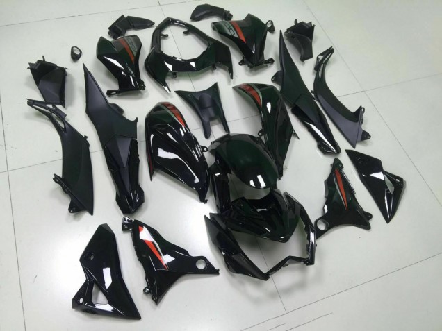 2013-2018 Kawasaki Z800 Motorcycle Fairings - Glossy Black Red Silver Australia
