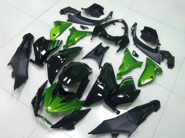 Affordable 2013-2018 Kawasaki Z800 Motorcycle Fairing - Green Glossy Black Australia