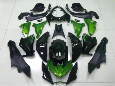 Affordable 2013-2018 Kawasaki Z800 Motorcycle Fairing - Green Glossy Black Australia