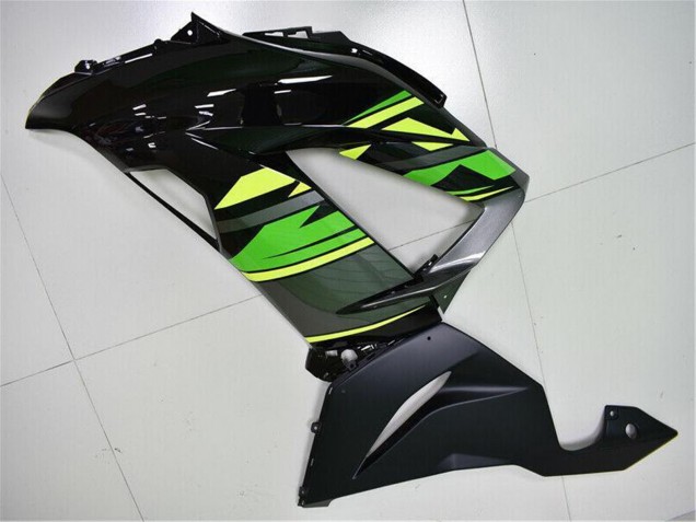 2013-2018 Kawasaki ZX6R Motorcycle Fairings - Green Yellow Glossy Black Matte Black Australia