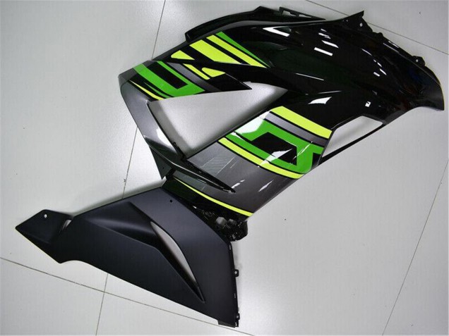 2013-2018 Kawasaki ZX6R Motorcycle Fairings - Green Yellow Glossy Black Matte Black Australia