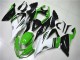 2013-2018 Kawasaki ZX6R Motorcycle Fairings - Green White Glossy Black Australia