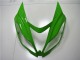 2013-2018 Kawasaki ZX6R Motorcycle Fairings - Green White Glossy Black Australia