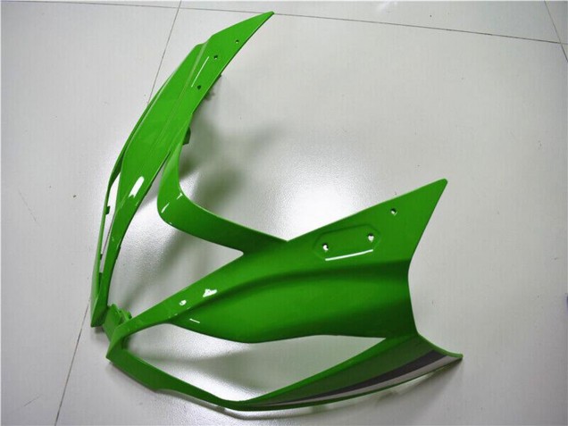 2013-2018 Kawasaki ZX6R Motorcycle Fairings - Green White Glossy Black Australia