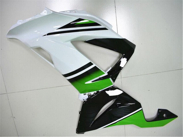 2013-2018 Kawasaki ZX6R Motorcycle Fairings - Green White Glossy Black Australia