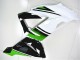 2013-2018 Kawasaki ZX6R Motorcycle Fairings - Green White Glossy Black Australia