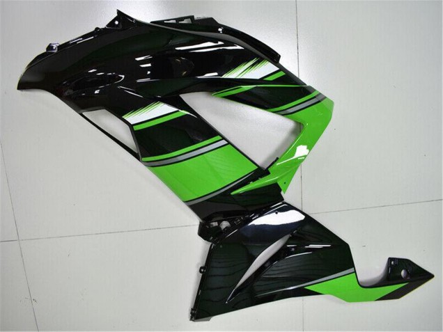 2013-2018 Kawasaki ZX6R Bike Fairings - Green Glossy Black Australia