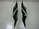 2013-2018 Kawasaki ZX6R Bike Fairings - Green Glossy Black Australia