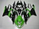 2013-2018 Kawasaki ZX6R Bike Fairings - Green Glossy Black Australia