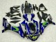 2015-2019 Yamaha YZF R1 Motorcycle Fairings - Blue Silver Black Green MoviStar Australia