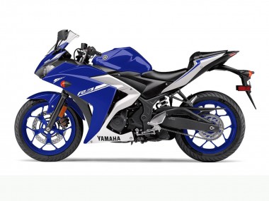 Affordable 2015-2018 Yamaha YZF R3 Motorcycle Fairings - Blue White Australia
