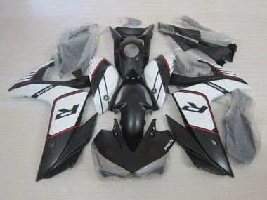 Affordable 2015-2018 Yamaha YZF R3 Motorcycle Fairings - White Matte Black Australia