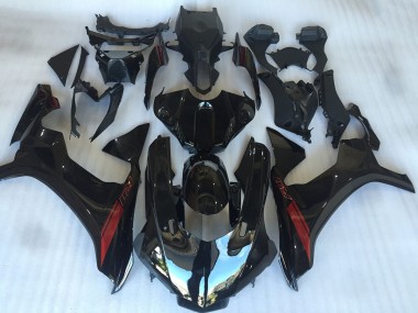 Affordable 2015-2019 Yamaha YZF R1 Motorcycle Fairings - Glossy Black Red Australia
